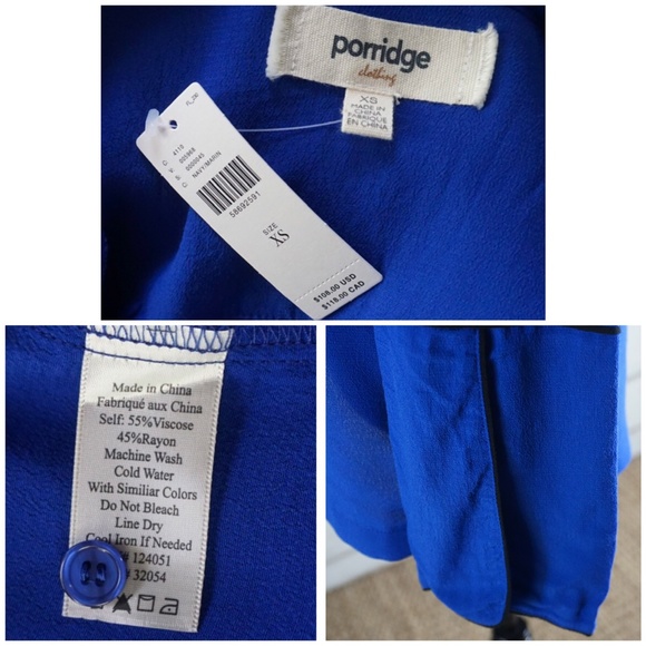 Anthropologie Porridge Rochelle Buttondown Blouse XS - Picture 8 of 8